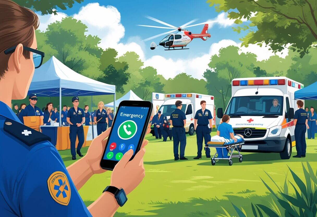 como solicitar ambulancia para eventos